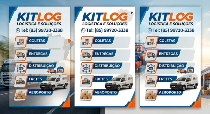 Entregas, coletas, distribuição, despachos aeroporto.