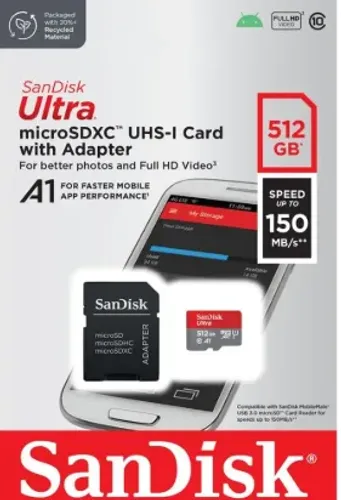 Cartão micro SD 512gb Sandisk Original