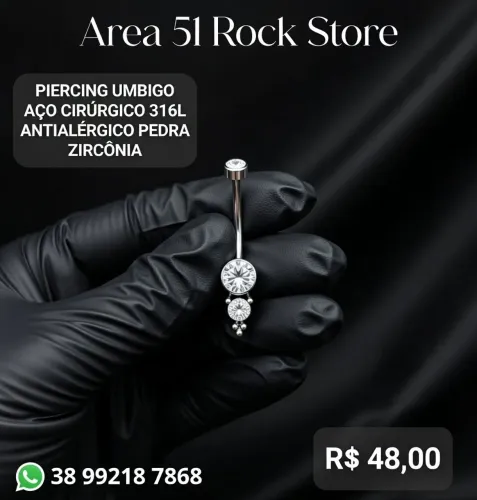 Piercing para umbigo linha Premium