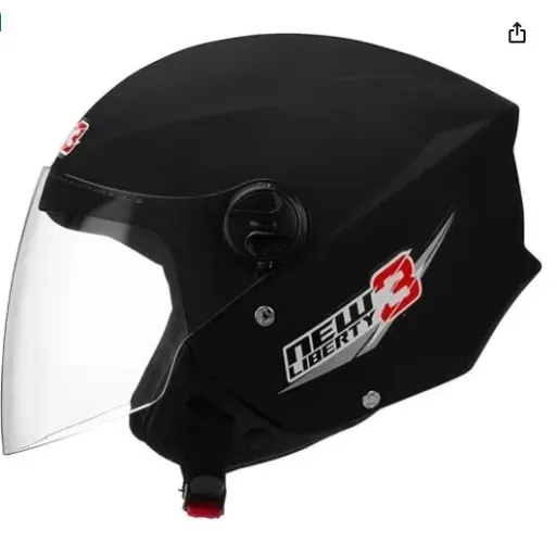 Capacete New Liberty 3 Three Preto ou Preto Fosco Tamanho 58 ou 60 Produto Novo.