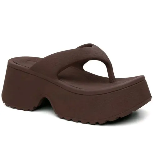 Sandália Feminino Chinelo De Salto Wing Estilo Autentico