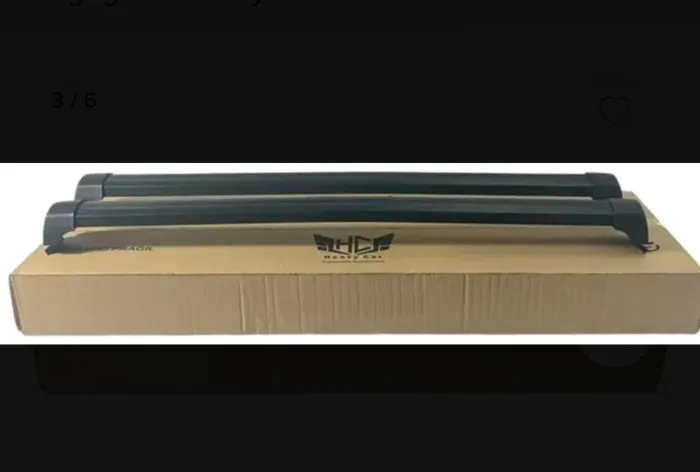 Rack de teto Sport Heavy car universal preto