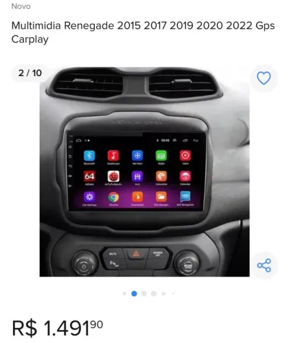 Tela de multimídia para carros