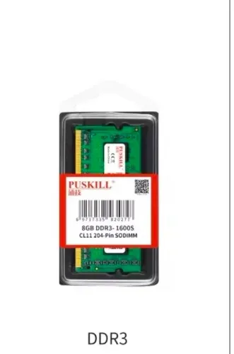Memória ram DDR3 8gb 1600mhz 1.5v puskill 