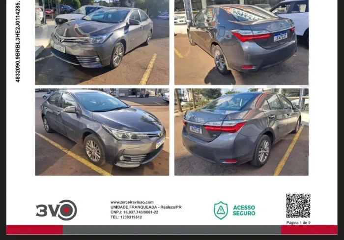Toyota Corolla GLI Upper 1.8 Flex 16V Aut. 2018