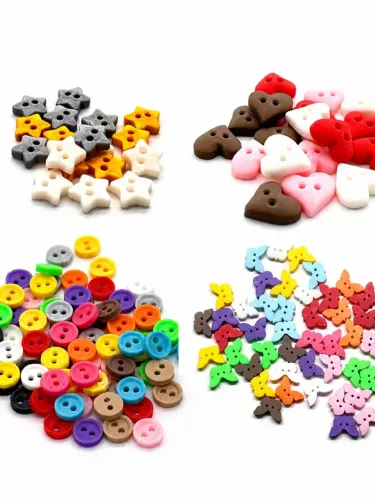 Botões com variedades de modelos e cores