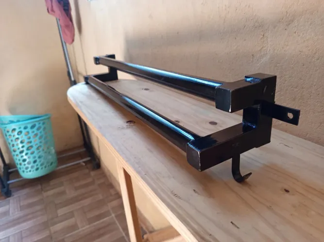 ? PORTA-TOALHA DE FERRO 70CM | ARTESANAL E SUPER RESISTENTE