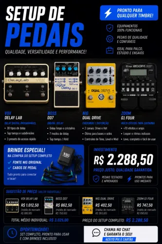 Pedais Guitarra