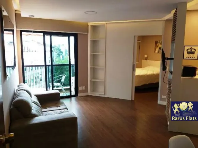Flat com 1 Quarto para alugar, 40m² - Itaim Bibi