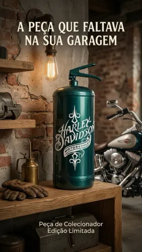 Extintor Decorativo Harley Davidson - Edição Limitada