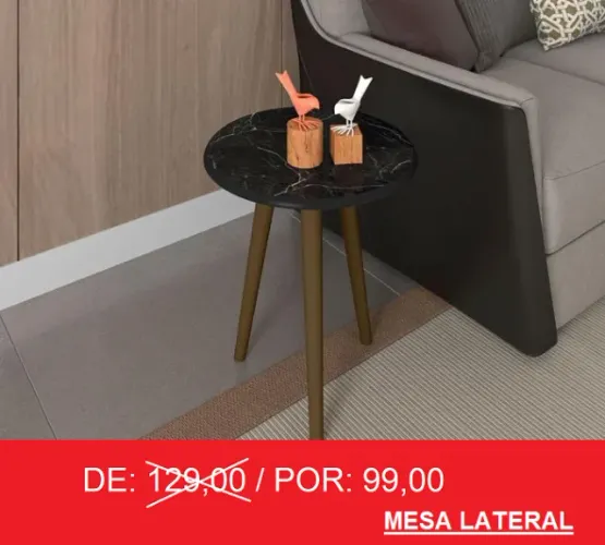 mesa lateral super oferta! - frete grátis!