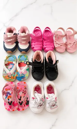 Lote Sapatinhos de bebê menina