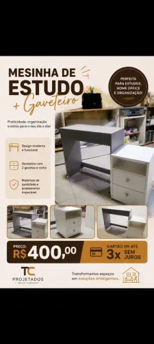 Mesa para escritório ÷ gavetero de apoio