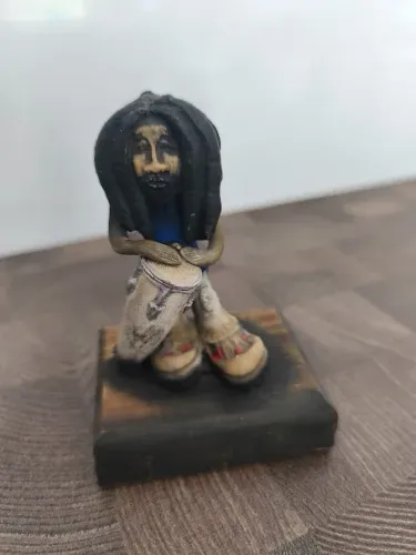 Escultura Bob Marley - 10 cm 