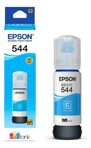 Tinta Epson 544 Ciano Original 65ml L3110 L3150 L3210 L3250 L4150 L4160 L4260 L5190