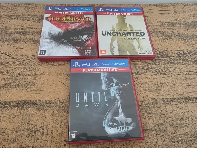 Trilogia do Uncharted, Gof of War 3 e Until Down para PS4 e PS5
