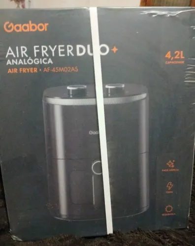 Air Fryer Gaabor Duo 4,2L - NOVA E LACRADA! 