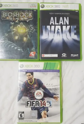 Vendo 3 jogos Xbox 360 R$100,00. Com Manual e caixa