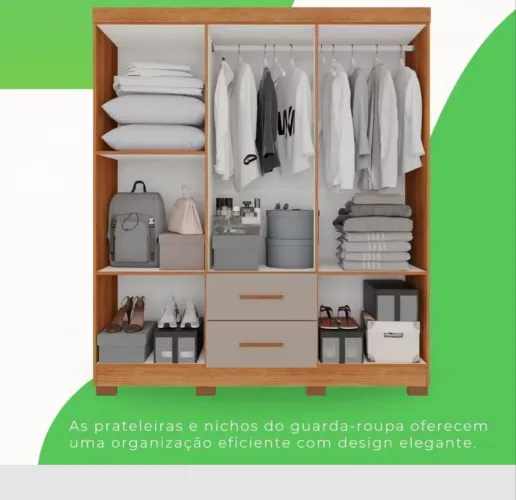 Guarda roupa 6 portas novo - na caixa