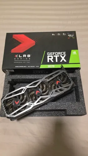 ?Placa de Vídeo PNY XLR8 GeForce RTX 3070 8GB (Com Caixa Original e Acessórios) 