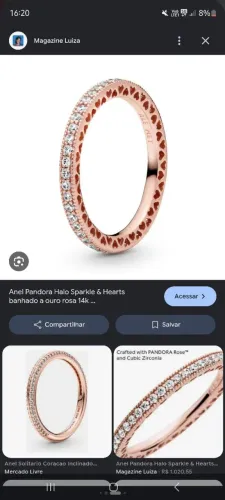 Anel banhado a ouro rosa 14k 300$$
