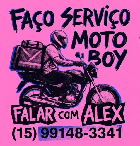 Faço serviços de motoboy sorocaba e região.
