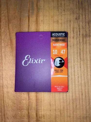 Cordas elixir para violão de aço 10