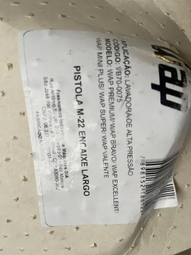 GATILHO E LANÇA PARA LAVADORA WAP