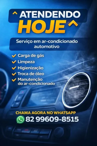 Serviços de ar condicionado automotivo