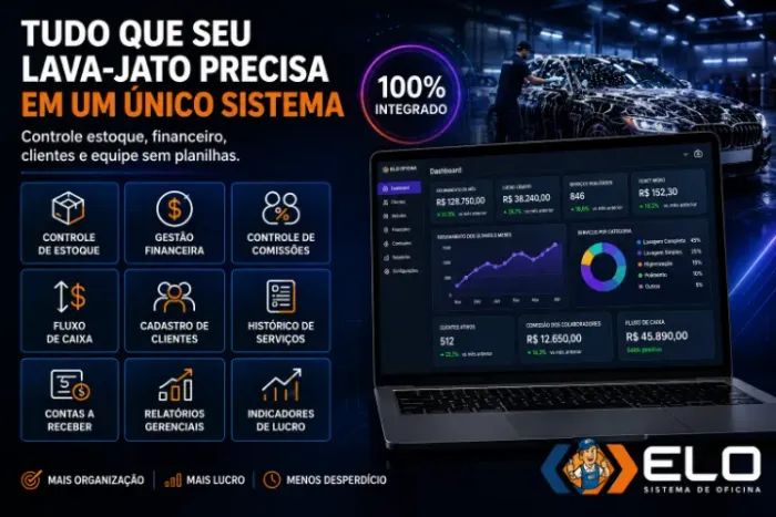 Sistema Para Lava-Jato Estética Automotiva | Testes Grátis