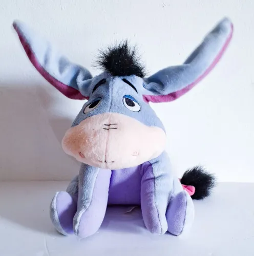 boneco pelúcia bisonho happy ears eeyore fisher price musical espanhol