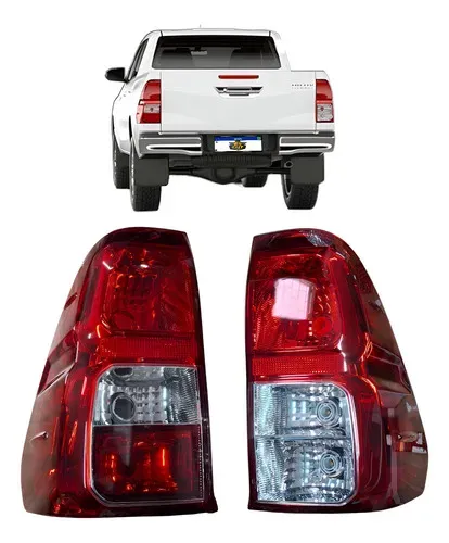 Par Lanterna Traseira Hilux 2016 2017 2018 A 2024 2025 Ambos Lados Bicolor