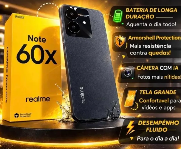 Promoção Note 60x - Preto 128/4 - (GLOBAL) Bateria toop