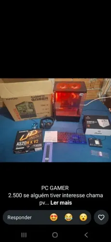 Pc gamer só não tem o monitor