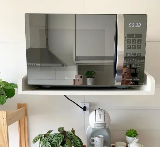 Microondas Panasonic 21Litros Inox, na caixa, sem nenhum detalhe. Entrego e parcelo
