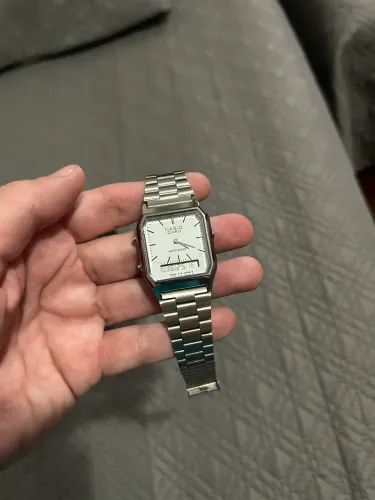 Relógio Casio Unissex Prata