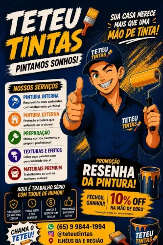 Pintor Profissional | Teteu Tintas | Orçamento Grátis