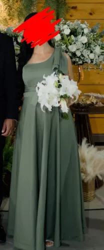Vestido de festa Verde oliva