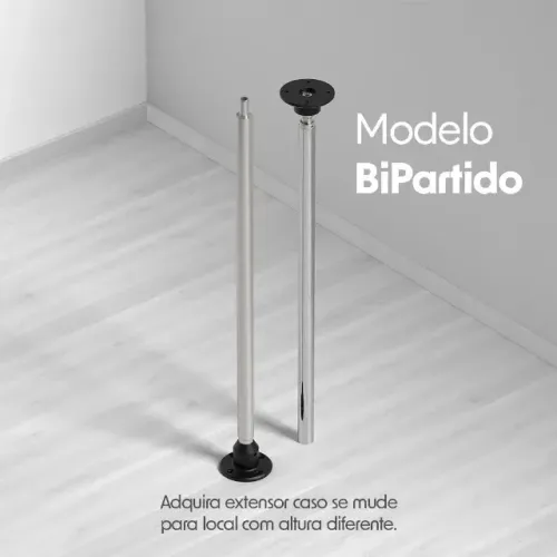 Barra Pole Dance Removível Giratória