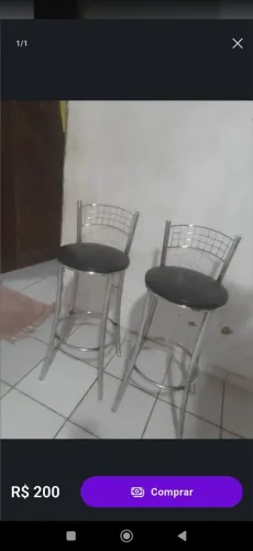 Banquetas cromadas