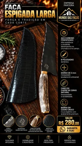 Faça e e Cutelos pro seu churrasco