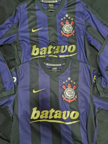 Kit Camisas Corinthians 2009 manga longa e curta originais longa M e curta G