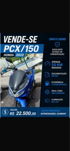 Venda de PCX 150/dlx 2022