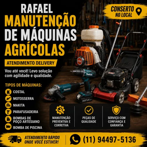 Manutenções de máquinas agrícolas 