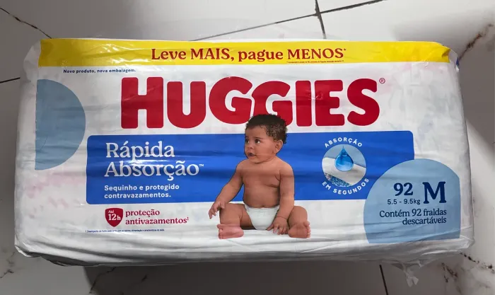 Fralda Huggies tamanho M