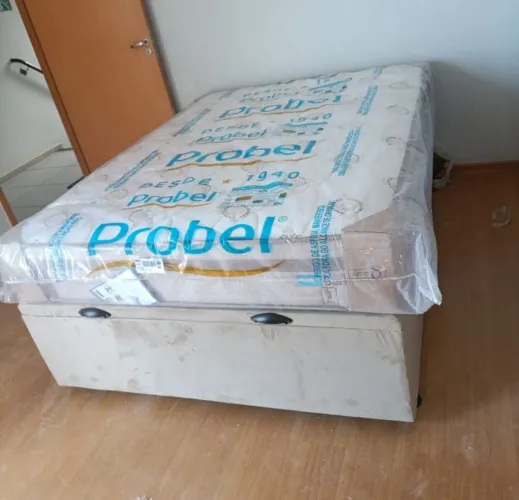 Cama box probel com baú casal padrão 