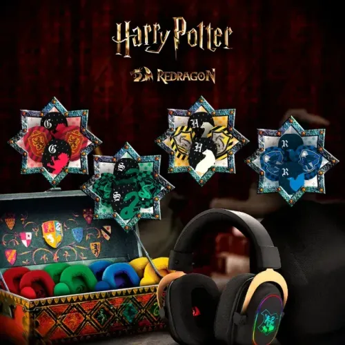 Headset Redragon Harry Potter Zeus Hogwarts Rgb Edição Especial