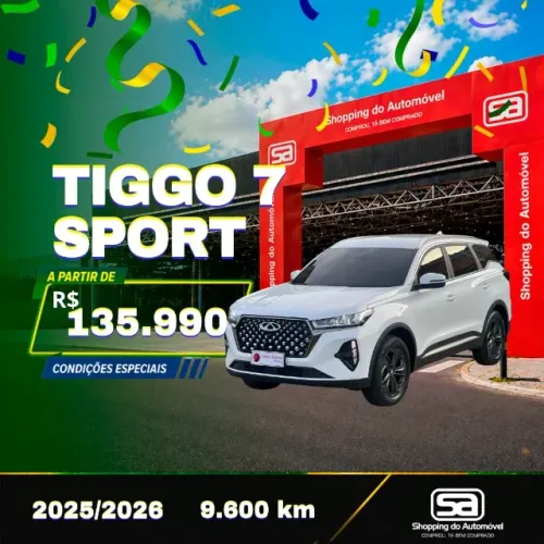 Chery Tiggo 7 Sport 1.5 Turbo Flex 16V Aut. 2026