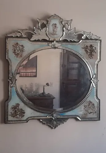 Espelho veneziano muito lindo antiguidade