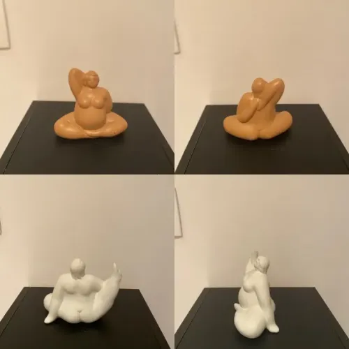 Escultura de posições de yoga - 2 unidades